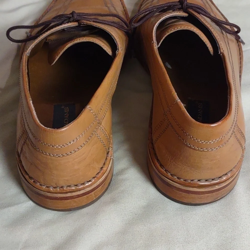 Stacy Adams Tan Lace Up Oxfords Size: 11